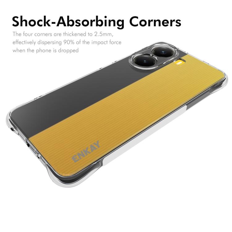 ENKAY Hat-Prince Transparent TPU Shockproof Phone Case, For Xiaomi Poco X7 Pro 5G, For Xiaomi Poco M7 Pro 5G, For Redmi Note 14 Pro 4G, For Redmi Note 14 4G 163.25mm, For Xiaomi 15 Pro, For Xiaomi 15, For Xiaomi 14T Pro 5G, For Xiaomi 14T 5G