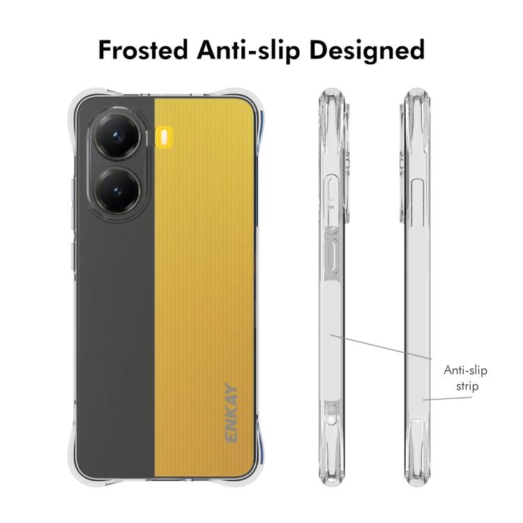 ENKAY Hat-Prince Transparent TPU Shockproof Phone Case, For Xiaomi Poco X7 Pro 5G, For Xiaomi Poco M7 Pro 5G, For Redmi Note 14 Pro 4G, For Redmi Note 14 4G 163.25mm, For Xiaomi 15 Pro, For Xiaomi 15, For Xiaomi 14T Pro 5G, For Xiaomi 14T 5G