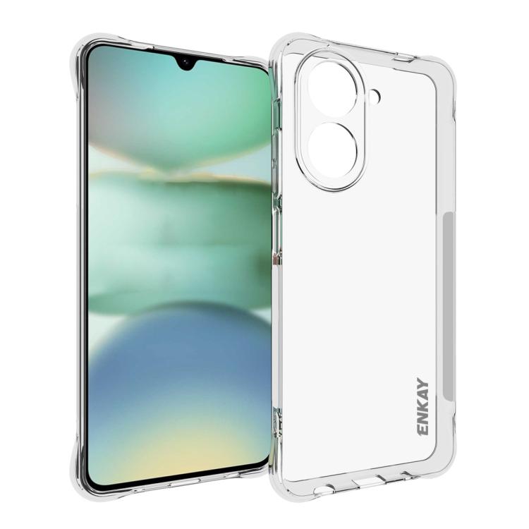 ENKAY Hat-Prince Transparent TPU Shockproof Phone Case, For Redmi K90, For Redmi K90 Pro Max, For Xiaomi 17 Pro, For Xiaomi 17, For Redmi 15C 5G / 4G EU 173mm, For Xiaomi Poco M7 Plus 5G / M7 4G 169mm, Redmi 15 5G Global / 15 4G SEA 169.5mm            ...
