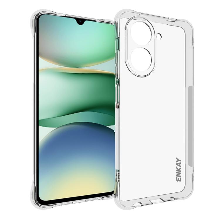 ENKAY Hat-Prince Transparent TPU Shockproof Phone Case, For Redmi K90, For Redmi K90 Pro Max, For Xiaomi 17 Pro, For Xiaomi 17, For Redmi 15C 5G / 4G EU 173mm, For Xiaomi Poco M7 Plus 5G / M7 4G 169mm, Redmi 15 5G Global / 15 4G SEA 169.5mm            ...
