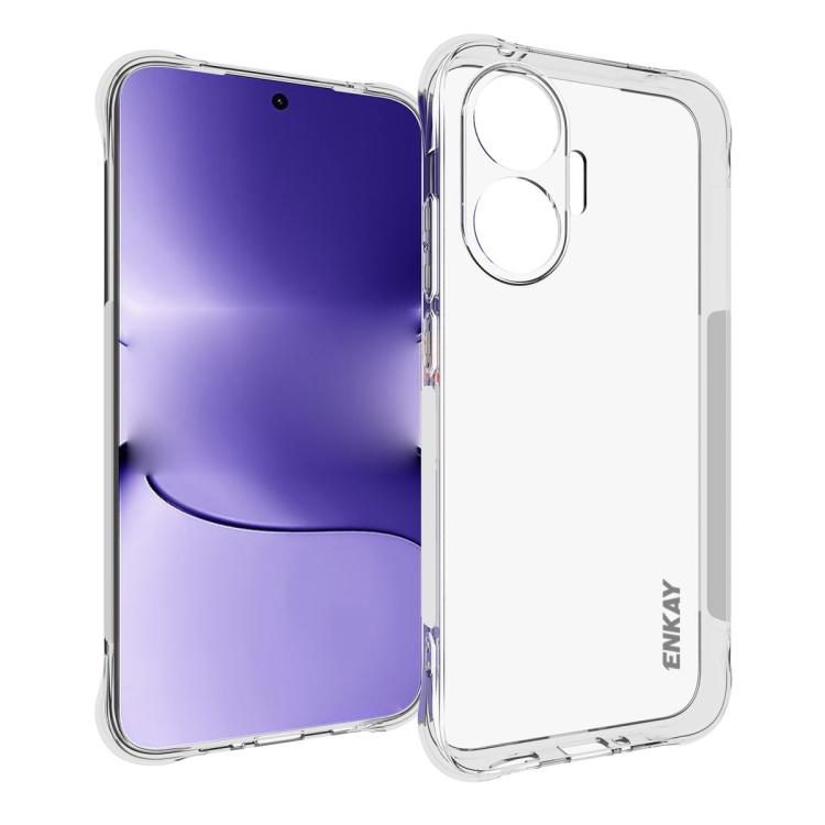 ENKAY Hat-Prince Transparent TPU Shockproof Phone Case, For Redmi K90, For Redmi K90 Pro Max, For Xiaomi 17 Pro, For Xiaomi 17, For Redmi 15C 5G / 4G EU 173mm, For Xiaomi Poco M7 Plus 5G / M7 4G 169mm, Redmi 15 5G Global / 15 4G SEA 169.5mm            ...