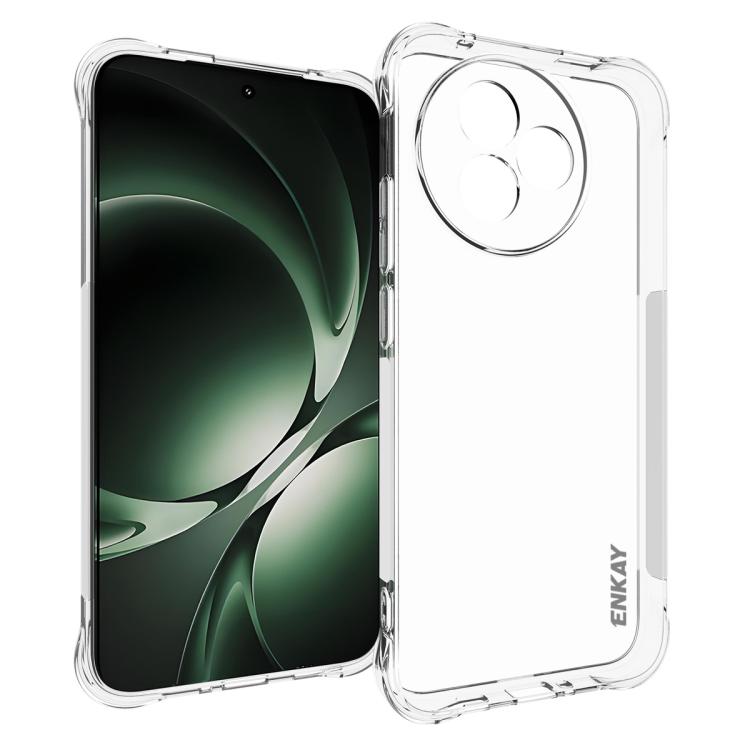 ENKAY Hat-Prince Transparent TPU Shockproof Phone Case, For Redmi K90, For Redmi K90 Pro Max, For Xiaomi 17 Pro, For Xiaomi 17, For Redmi 15C 5G / 4G EU 173mm, For Xiaomi Poco M7 Plus 5G / M7 4G 169mm, Redmi 15 5G Global / 15 4G SEA 169.5mm            ...