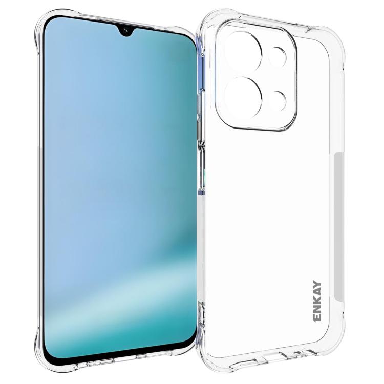 ENKAY Hat-Prince Transparent TPU Shockproof Phone Case, For Redmi K90, For Redmi K90 Pro Max, For Xiaomi 17 Pro, For Xiaomi 17, For Redmi 15C 5G / 4G EU 173mm, For Xiaomi Poco M7 Plus 5G / M7 4G 169mm, Redmi 15 5G Global / 15 4G SEA 169.5mm            ...