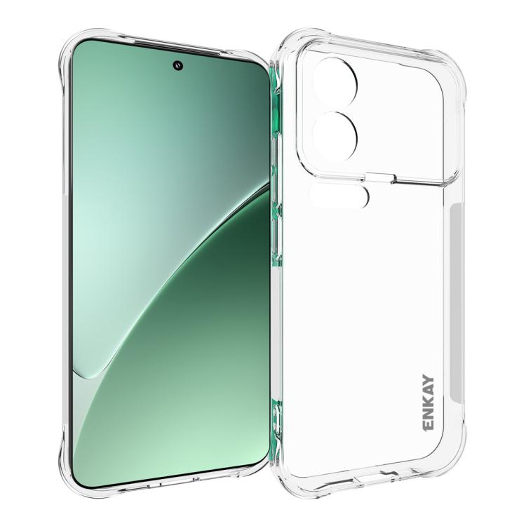 ENKAY Hat-Prince Transparent TPU Shockproof Phone Case, For Redmi K90, For Redmi K90 Pro Max, For Xiaomi 17 Pro, For Xiaomi 17, For Redmi 15C 5G / 4G EU 173mm, For Xiaomi Poco M7 Plus 5G / M7 4G 169mm, Redmi 15 5G Global / 15 4G SEA 169.5mm            ...