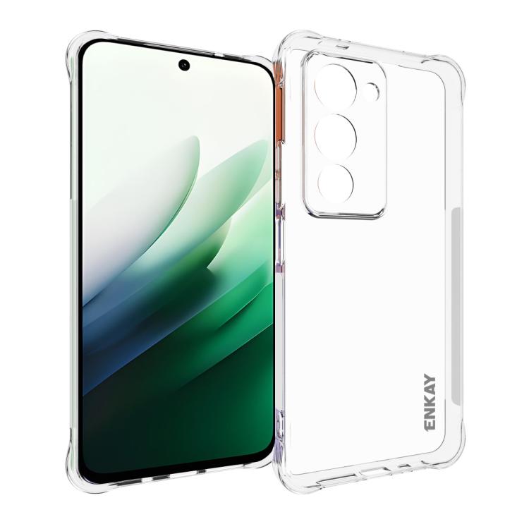 ENKAY Hat-Prince Transparent TPU Shockproof Phone Case, For Redmi K90, For Redmi K90 Pro Max, For Xiaomi 17 Pro, For Xiaomi 17, For Redmi 15C 5G / 4G EU 173mm, For Xiaomi Poco M7 Plus 5G / M7 4G 169mm, Redmi 15 5G Global / 15 4G SEA 169.5mm            ...