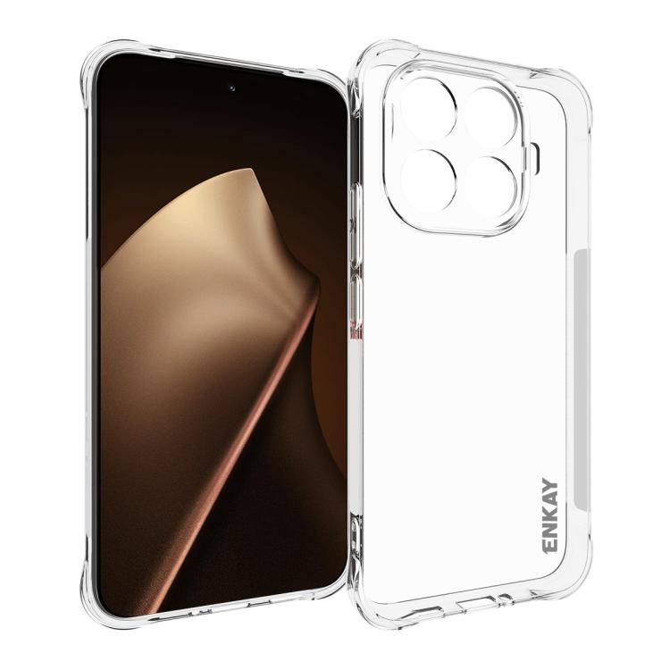 ENKAY Hat-Prince Transparent TPU Shockproof Phone Case, For Redmi K90, For Redmi K90 Pro Max, For Xiaomi 17 Pro, For Xiaomi 17, For Redmi 15C 5G / 4G EU 173mm, For Xiaomi Poco M7 Plus 5G / M7 4G 169mm, Redmi 15 5G Global / 15 4G SEA 169.5mm            ...