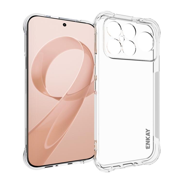 ENKAY Hat-Prince Transparent TPU Shockproof Phone Case, For Redmi K90, For Redmi K90 Pro Max, For Xiaomi 17 Pro, For Xiaomi 17, For Redmi 15C 5G / 4G EU 173mm, For Xiaomi Poco M7 Plus 5G / M7 4G 169mm, Redmi 15 5G Global / 15 4G SEA 169.5mm            ...