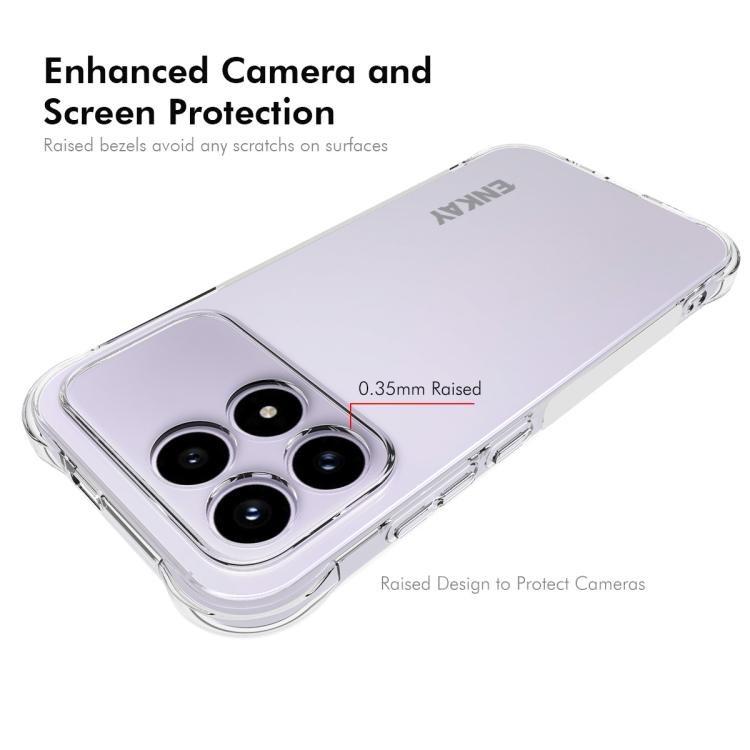 ENKAY Hat-Prince Transparent TPU Shockproof Phone Case, For Redmi K90, For Redmi K90 Pro Max, For Xiaomi 17 Pro, For Xiaomi 17, For Redmi 15C 5G / 4G EU 173mm, For Xiaomi Poco M7 Plus 5G / M7 4G 169mm, Redmi 15 5G Global / 15 4G SEA 169.5mm            ...