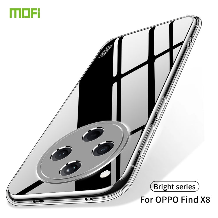 MOFI Ming Series Transparent Ultra-thin TPU Phone Case, For OPPO Find X8, For OPPO A3x Global, For OPPO Reno12 F 5G, For OPPO Reno12 Pro Global, For OPPO Reno12 Global, For OPPO K12x, For OPPO A3 Pro, For OPPO Reno11 F, For OPPO A2 Pro, For OPPO A38