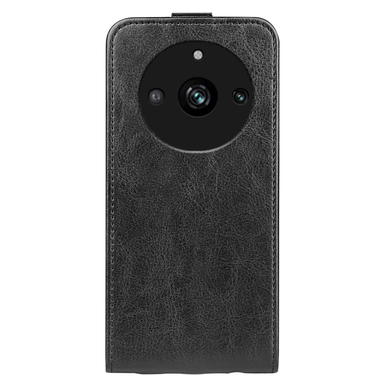 R64 Texture Vertical Flip Leather Phone Case, For Realme 11 Pro