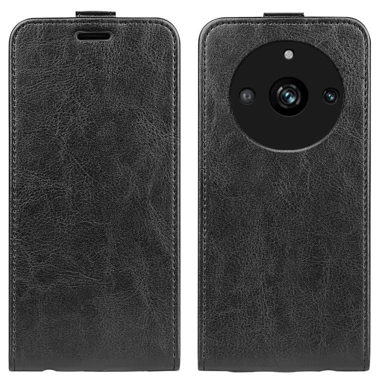 R64 Texture Vertical Flip Leather Phone Case, For Realme 11 Pro