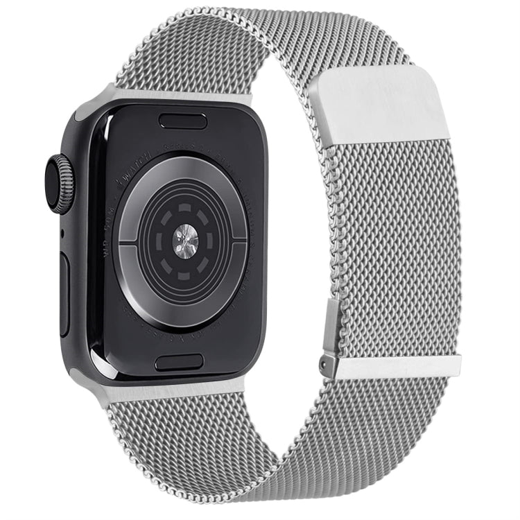 Milan Double Magnetic Steel Mesh Watch Band, For Apple Watch SE 2022 44mm, For Apple Watch 7 41mm, For Apple Watch 7 45mm, For Apple Watch SE 40mm