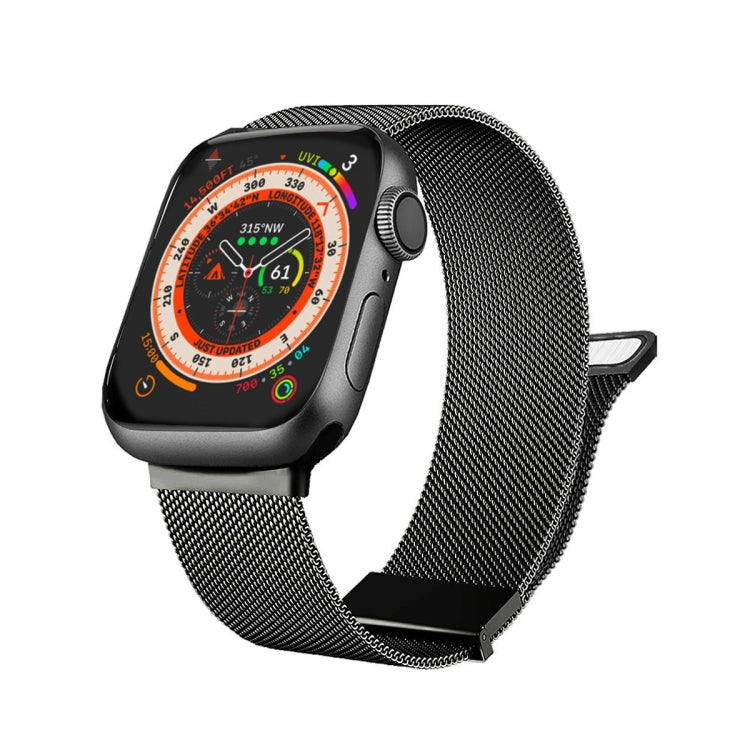 Milan Double Magnetic Steel Mesh Watch Band, For  Apple Watch 7 45mm, For Apple Watch SE 40mm, For Apple Watch SE 44mm