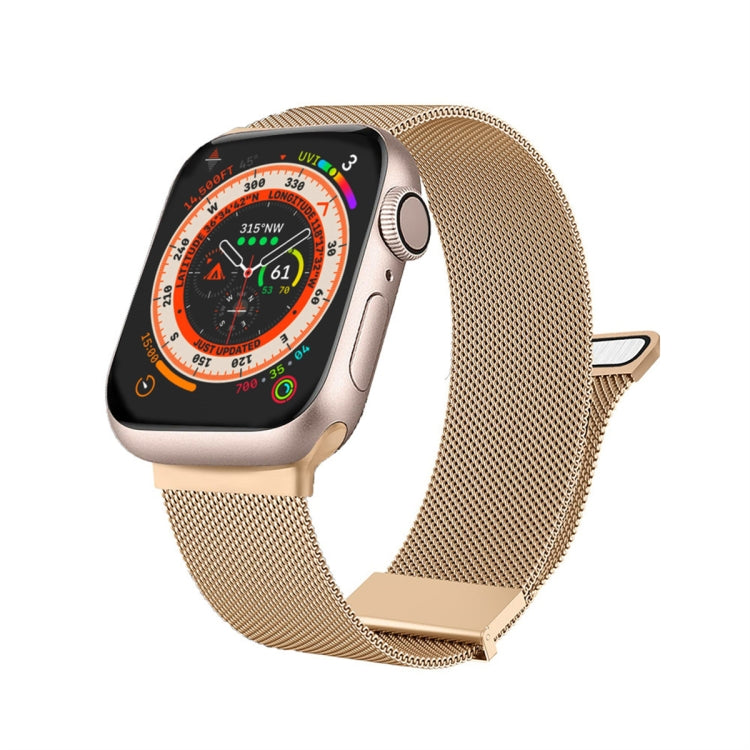 Milan Double Magnetic Steel Mesh Watch Band, For Apple Watch SE 44mm, For Apple Watch 6 40mm, For Apple Watch 6 44mm, For Apple Watch 5 44mm