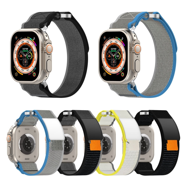 Double Hook and Loop Faster Nylon Watch Band, For Apple Watch Series 8 41mm, For Apple Watch Series 8 45mm, For Apple Watch SE 2022 40mm, For Apple Watch SE 2022 44mm, For Apple Watch Series 7 41mm, For Apple Watch Series 7 45mm