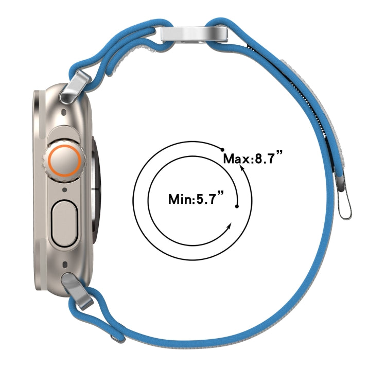 Double Hook and Loop Faster Nylon Watch Band, For Apple Watch SE 40mm, For Apple Watch SE 44mm, For Apple Watch Series 6 40mm, For Apple Watch Series 6 44mm, For Apple Watch Series 5 44mm, For Apple Watch Series 5 40mm