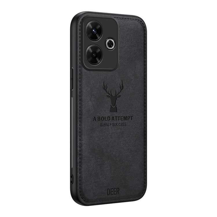 Deer Head Cloth Skin All-inclusive Phone Case, For Xiaomi Redmi Note 14 Pro+, For Xiaomi 15 Pro, For Xiaomi 15, For Xiaomi Redmi Note 14 5G, For Xiaomi Redmi Note 14 Pro 5G, For Xiaomi 14T Pro, For Xiaomi Redmi 14C 4G, For Xiaomi Redmi Note 13R