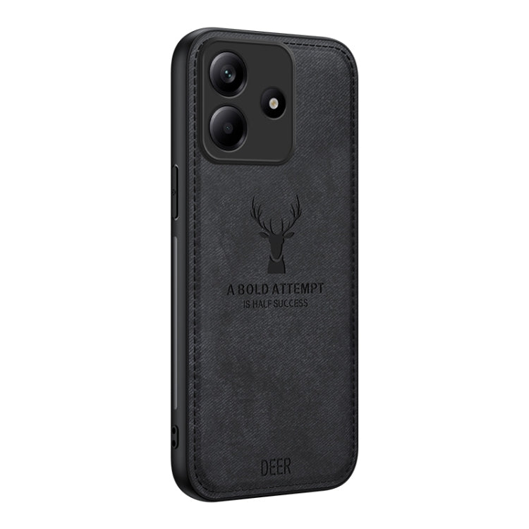 Deer Head Cloth Skin All-inclusive Phone Case, For Xiaomi Redmi Note 14 Pro+, For Xiaomi 15 Pro, For Xiaomi 15, For Xiaomi Redmi Note 14 5G, For Xiaomi Redmi Note 14 Pro 5G, For Xiaomi 14T Pro, For Xiaomi Redmi 14C 4G, For Xiaomi Redmi Note 13R