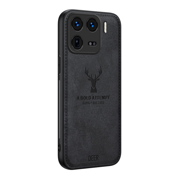 Deer Head Cloth Skin All-inclusive Phone Case, For Xiaomi Redmi Note 14 Pro+, For Xiaomi 15 Pro, For Xiaomi 15, For Xiaomi Redmi Note 14 5G, For Xiaomi Redmi Note 14 Pro 5G, For Xiaomi 14T Pro, For Xiaomi Redmi 14C 4G, For Xiaomi Redmi Note 13R