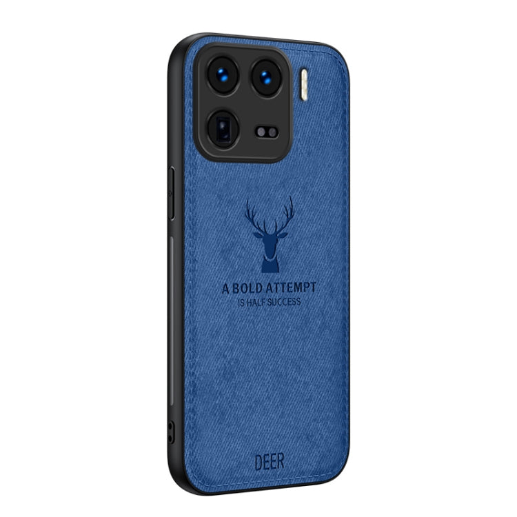 Deer Head Cloth Skin All-inclusive Phone Case, For Xiaomi Redmi Note 14 Pro+, For Xiaomi 15 Pro, For Xiaomi 15, For Xiaomi Redmi Note 14 5G, For Xiaomi Redmi Note 14 Pro 5G, For Xiaomi 14T Pro, For Xiaomi Redmi 14C 4G, For Xiaomi Redmi Note 13R