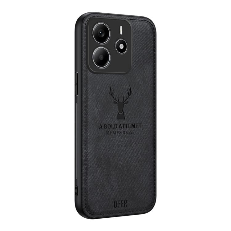 Deer Head Cloth Skin All-inclusive Phone Case, For Xiaomi Redmi Note 14 Pro+, For Xiaomi Redmi Note 14 4G 163.25mm, For Xiaomi 15  Pro, For Xiaomi 15, For Xiaomi Redmi Note 14 5G, For Xiaomi Redmi Note 14 5G Global, For Xiaomi Redmi Note 14 Pro 5G