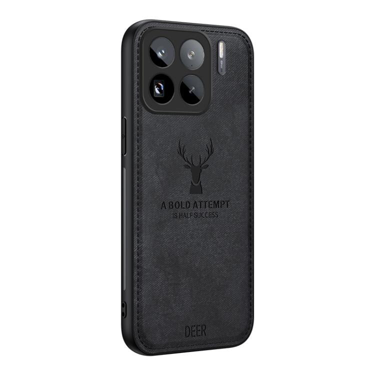 Deer Head Cloth Skin All-inclusive Phone Case, For Xiaomi Redmi Note 14 Pro+, For Xiaomi 15 Pro, For Xiaomi 15, For Xiaomi Redmi Note 14 5G, For Xiaomi Redmi Note 14 Pro 5G, For Xiaomi 14T Pro, For Xiaomi Redmi 14C 4G, For Xiaomi Redmi Note 13R