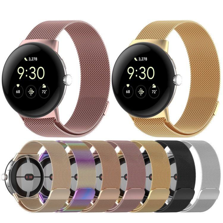 Milanese Metal Magnetic Watch Band, For Google Pixel Watch 3 45mm, For Google Pixel Watch 3 41mm