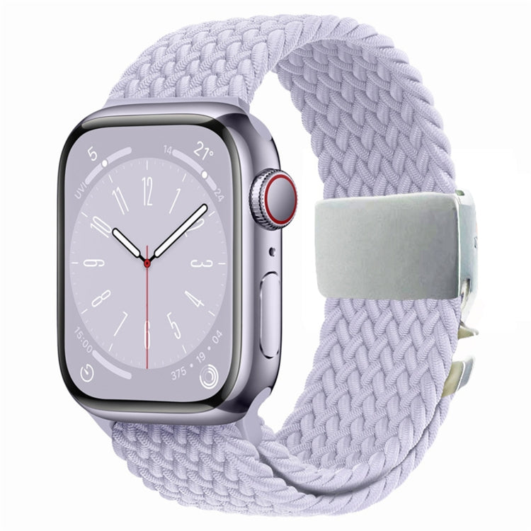 Metal Buckle Nylon Braided Watch Band, For Apple Watch 46mm / 49mm / 45mm / 44mm