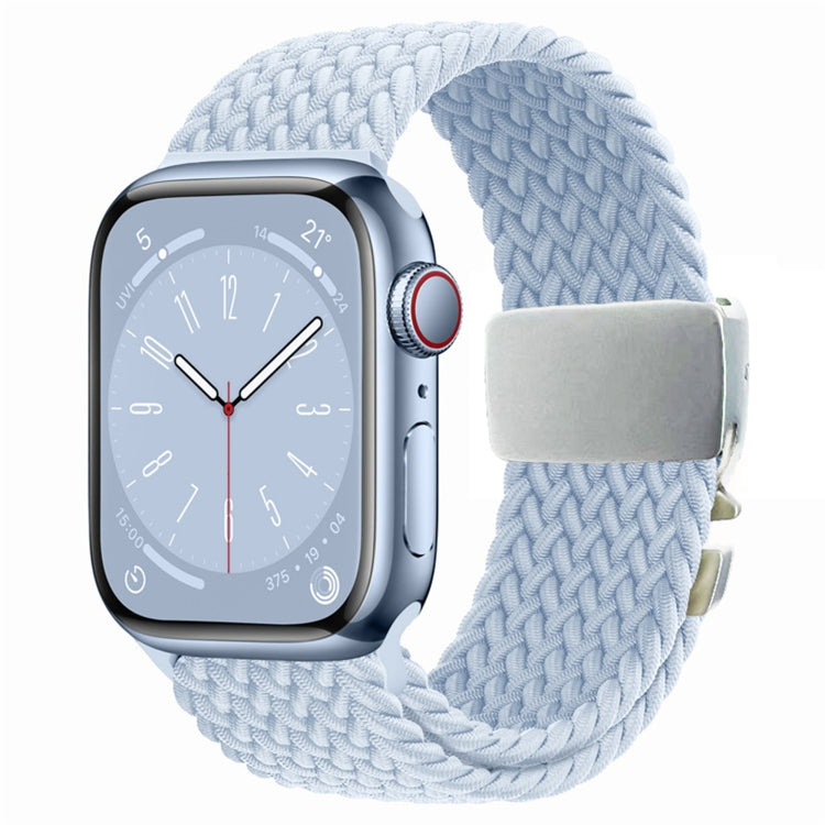 Metal Buckle Nylon Braided Watch Band, For Apple Watch 46mm / 49mm / 45mm / 44mm