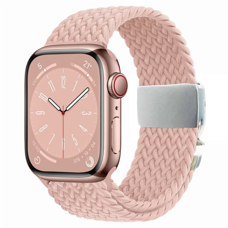 Metal Buckle Nylon Braided Watch Band, For Apple Watch 46mm / 49mm / 45mm / 44mm