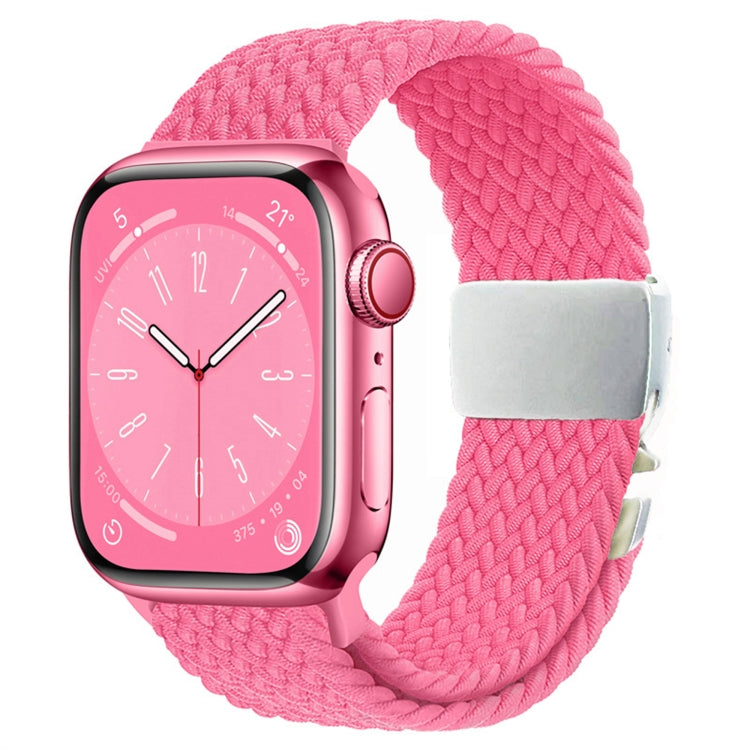 Metal Buckle Nylon Braided Watch Band