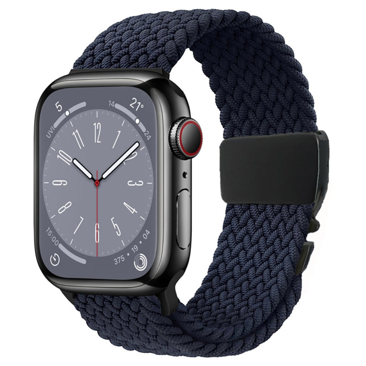 Metal Buckle Nylon Braided Watch Band, For Apple Watch 46mm / 49mm / 45mm / 44mm