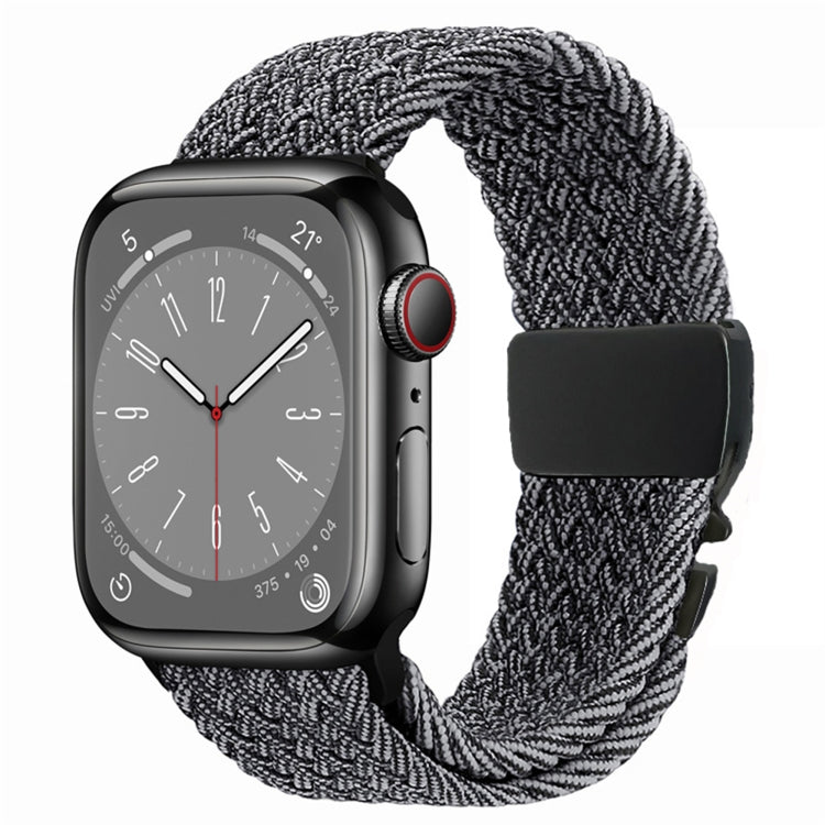 Metal Buckle Nylon Braided Watch Band, For Apple Watch 46mm / 49mm / 45mm / 44mm