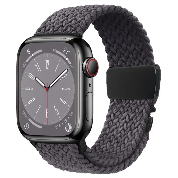 Metal Buckle Nylon Braided Watch Band, For Apple Watch 42mm / 9 41mm / 40mm / 38mm