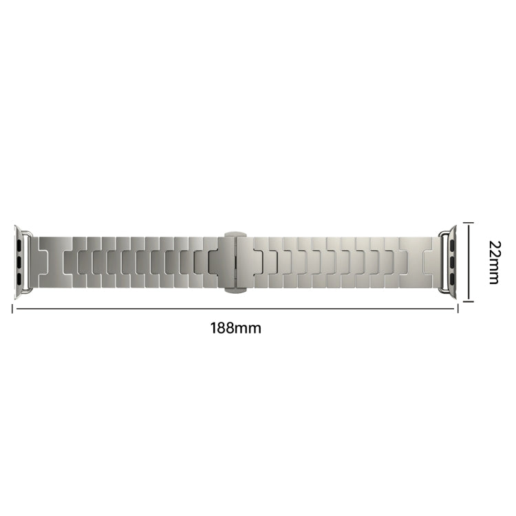 Titanium Alloy Metal Watch Band, For Apple Watch 46mm / 49mm / 45mm / 44mm, For Apple Watch 42mm / 41mm / 40mm / 38mm