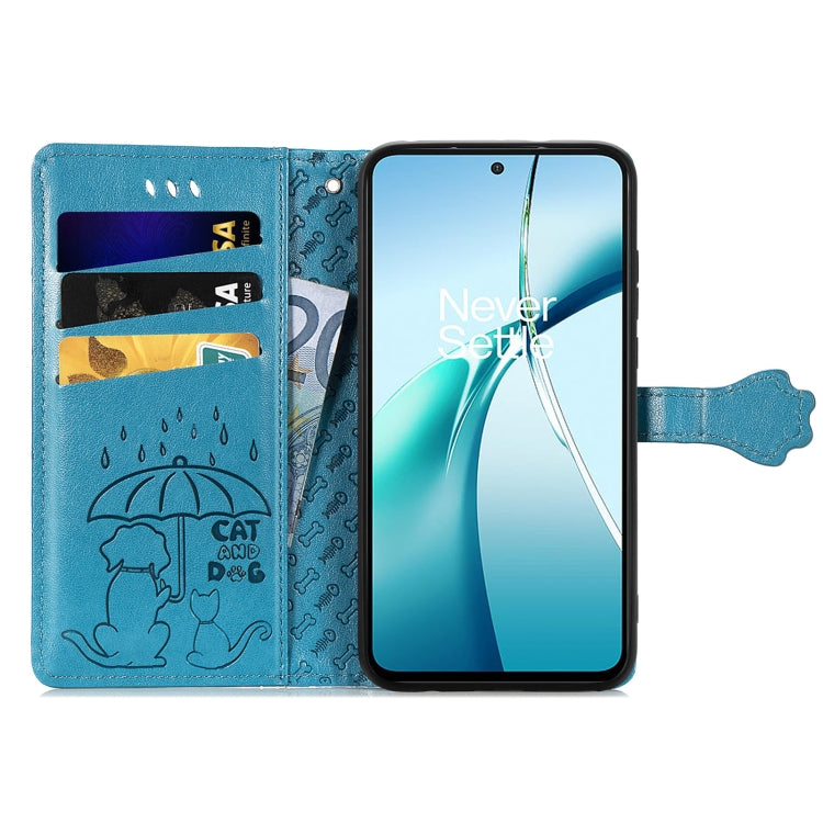 Cat and Dog Embossed Leather Phone Case, For Xiaomi 15, For Xiaomi Redmi Note 14 5G, For Xiaomi Redmi Note 14 Pro+ 5G