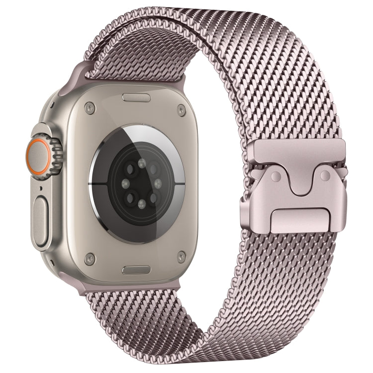 Umbrella Buckle Think Milanese Plate Stainless Steel Paracord Buckle Watch Band, For Apple Watch 46mm / 49mm / 45mm / 44mm, For Apple Watch 42mm / 41mm / 40mm / 38mm