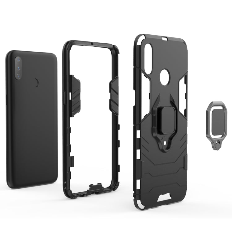 PC + TPU Shockproof Protective Case with Magnetic Ring Holder for Oppo Realme 3, For Oppo Realme 3