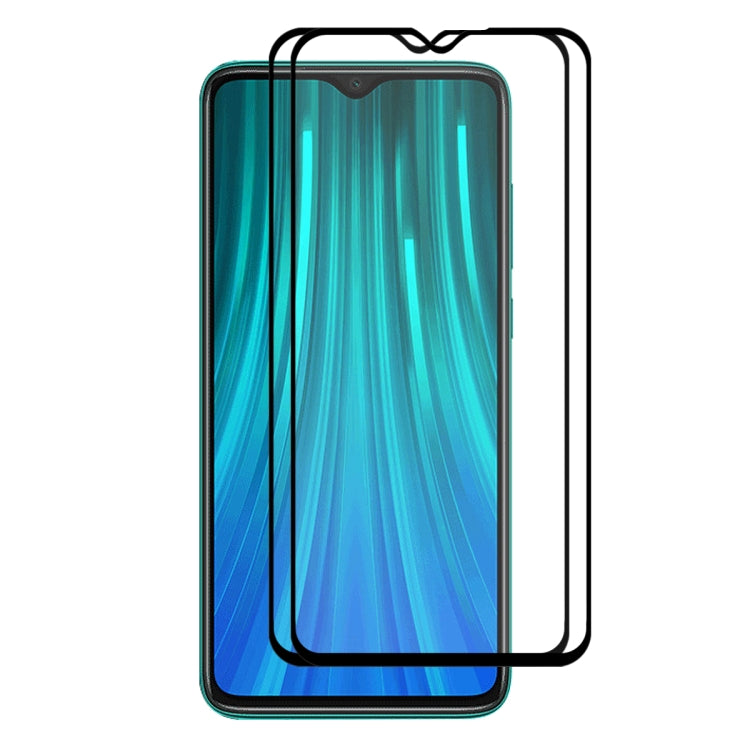 2 PCS ENKAY Hat-prince Full Glue 0.26mm 9H 2.5D Tempered Glass Full Coverage Film for, For Redmi Note 8 Pro, For Huawei Nova 5i Pro, For OPPO Realme X, For OPPO Reno Z, For OPPO Reno 10x zoom, For OPPO Reno, For VIVO X27 Pro, For VIVO X27