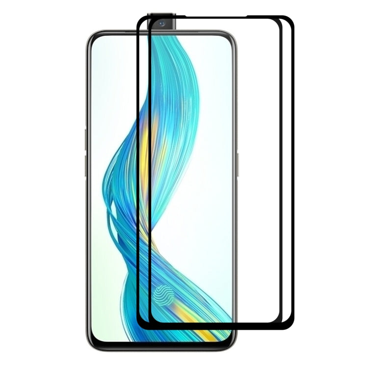 2 PCS ENKAY Hat-prince Full Glue 0.26mm 9H 2.5D Tempered Glass Full Coverage Film for, For Redmi Note 8 Pro, For Huawei Nova 5i Pro, For OPPO Realme X, For OPPO Reno Z, For OPPO Reno 10x zoom, For OPPO Reno, For VIVO X27 Pro, For VIVO X27