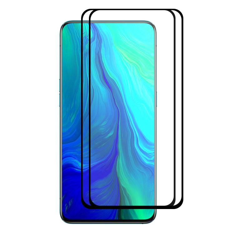 2 PCS ENKAY Hat-prince Full Glue 0.26mm 9H 2.5D Tempered Glass Full Coverage Film for, For Redmi Note 8 Pro, For Huawei Nova 5i Pro, For OPPO Realme X, For OPPO Reno Z, For OPPO Reno 10x zoom, For OPPO Reno, For VIVO X27 Pro, For VIVO X27