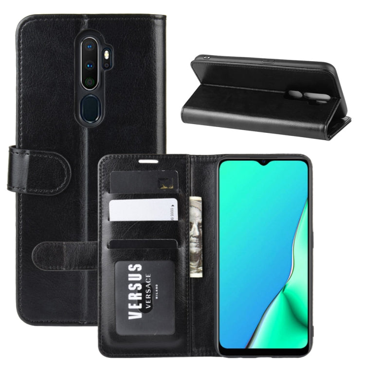 For OPPO A9 (2020) R64 Texture Single Fold Horizontal Flip Leather Case with Holder &amp; Card Slots &amp; Wallet, For OPPO A9(2020)
