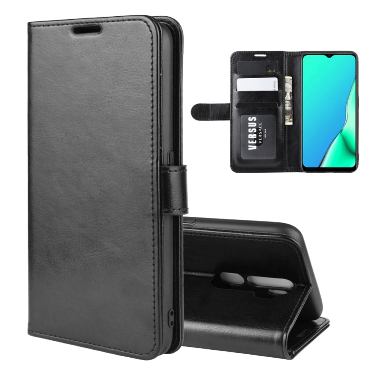 For OPPO A9 (2020) R64 Texture Single Fold Horizontal Flip Leather Case with Holder &amp; Card Slots &amp; Wallet, For OPPO A9(2020)