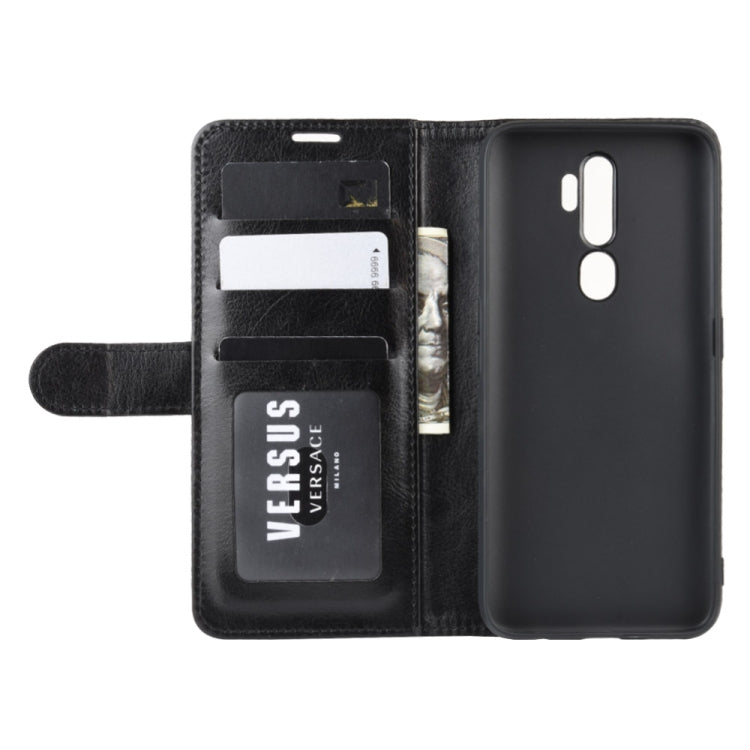 For OPPO A9 (2020) R64 Texture Single Fold Horizontal Flip Leather Case with Holder &amp; Card Slots &amp; Wallet, For OPPO A9(2020)