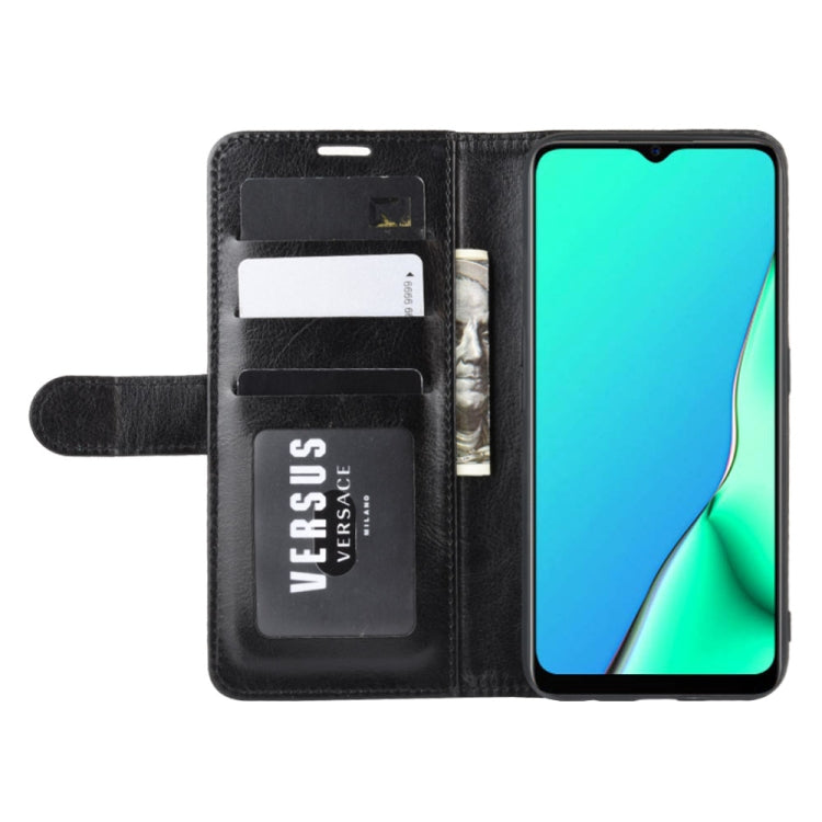 For OPPO A9 (2020) R64 Texture Single Fold Horizontal Flip Leather Case with Holder &amp; Card Slots &amp; Wallet, For OPPO A9(2020)