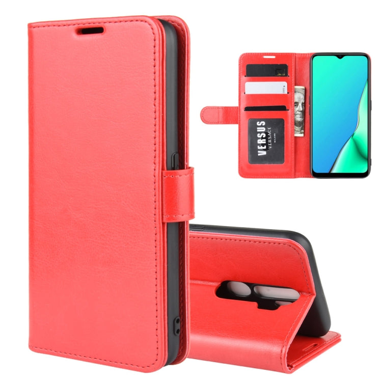 For OPPO A9 (2020) R64 Texture Single Fold Horizontal Flip Leather Case with Holder &amp; Card Slots &amp; Wallet, For OPPO A9(2020)