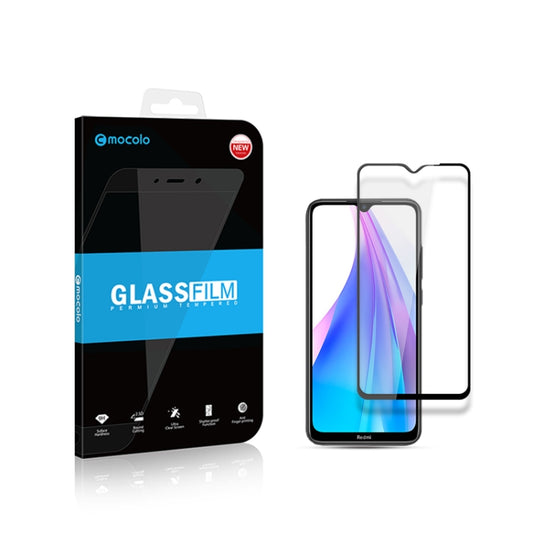 For Xiaomi Redmi Note 8T mocolo 0.33mm 9H 2.5D Full Glue Tempered Glass Film, For Xiaomi Redmi Note 8T