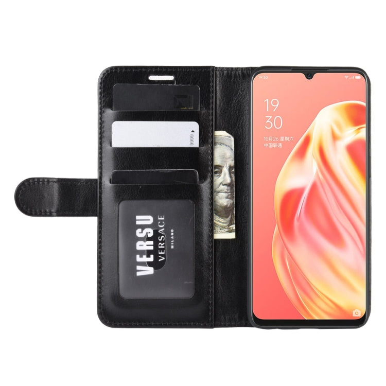 For OPPO A91 R64 Texture Single Horizontal Flip PU Leather Case with Holder & Card Slots & Wallet & Photo Frame, For OPPO A91