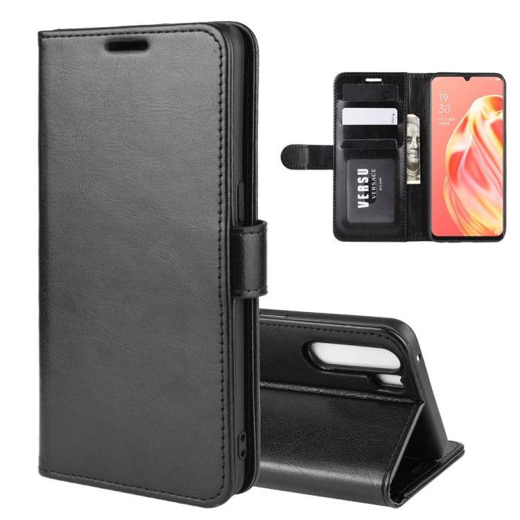 For OPPO A91 R64 Texture Single Horizontal Flip PU Leather Case with Holder & Card Slots & Wallet & Photo Frame, For OPPO A91