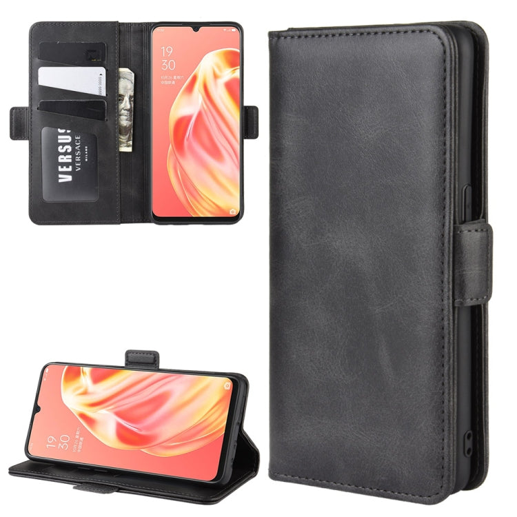 For OPPO A91 Dual-side Magnetic Buckle Horizontal Flip PU Leather Case with Holder & Card Slots & Wallet, For OPPO A91